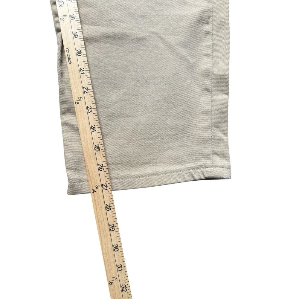 Lands End Mens 40x30 Square Rigger Khaki Pants Beige Traditional Fit EUC